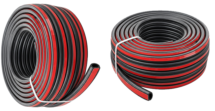 Rubber seal coils