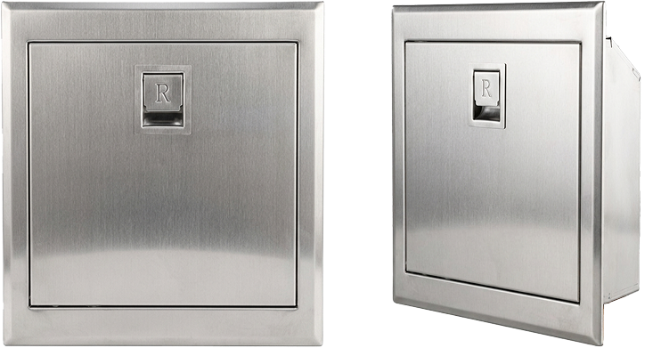Chute product front and side view